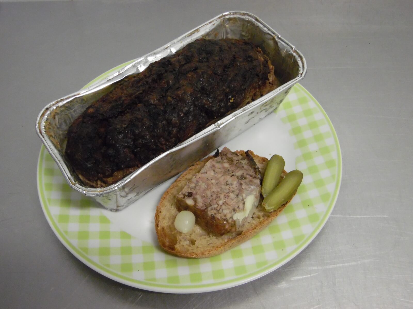 Terrine pâté campagne 1kg unité - La Corbinière